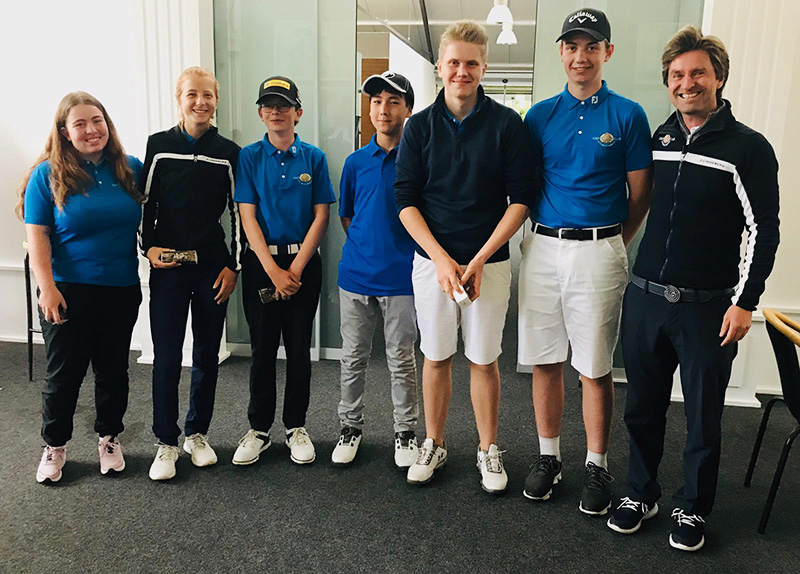 Jugendmannschaft des Golfvereins beim WunderPar Youngstar Cup 2019