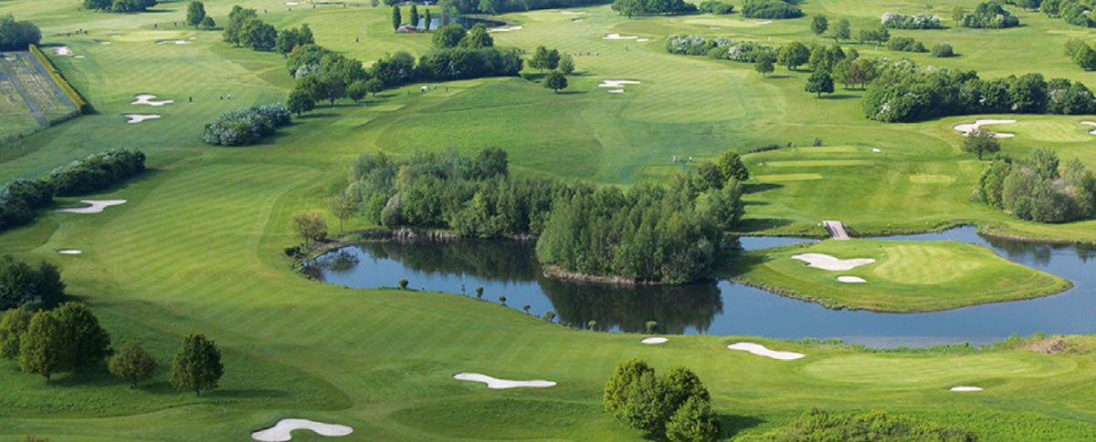 Luftbild vom Golfpark